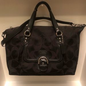 Coach Signature Campbell Large Satchel With Strap